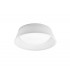 Flush Ceiling, 2 Light E27, Cylindrical 32cm, White Acrylic with Ivory White Shade - 1