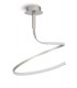 Semi Flush Ceiling 30W LED 3000K, 2400lm, Silver, Frosted Acrylic, Polished Chrome - 1