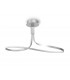 Semi Flush Ceiling 40W LED 3000K, 3200lm, Dimmable Silver, Frosted Acrylic, Polished Chrome - 1
