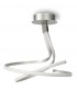 Semi Flush Ceiling 50W LED 3000K, 4000lm, Dimmable Silver, Frosted Acrylic, Polished Chrome - 1