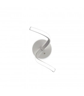 Touch Dimmer Wall Lamp 10W LED 3000K, 850lm, Silver, Frosted Acrylic, Polished Chrome - 1