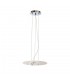 Ceiling Pendant Kit 31cm, Polished Chrome, White Acrylic - 1