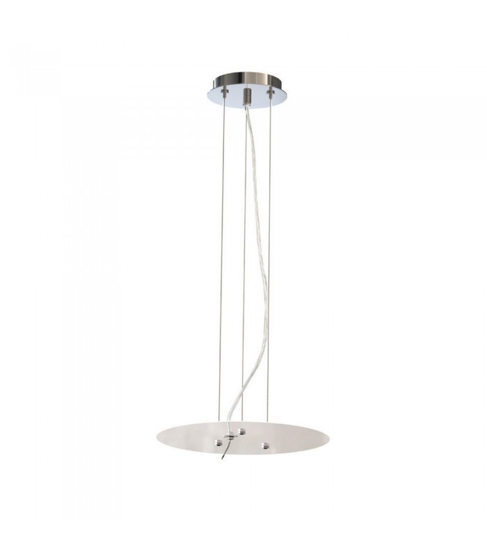 Ceiling Pendant Kit 31cm, Polished Chrome, White Acrylic - 1