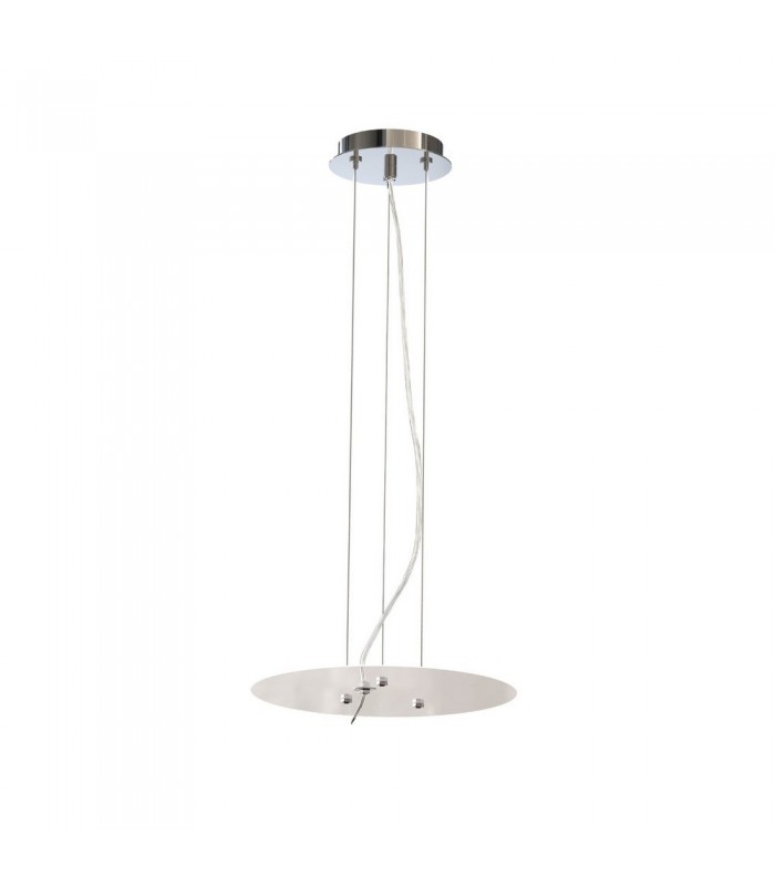 Ceiling Pendant Kit 43cm, Polished Chrome, White Acrylic - 1