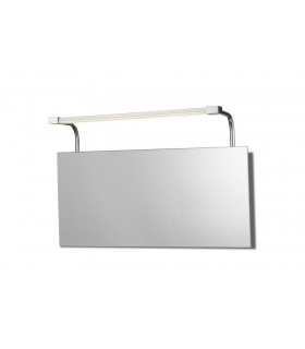 Wall Lamp 6W LED Chrome IP44 4000K, 420lm, Silver, Frosted Acrylic, Polished Chrome - 1