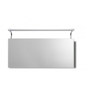 Wall Lamp 10W LED Big Double IP44 4000K, 850lm, Silver, Frosted Acrylic, Polished Chrome - 1