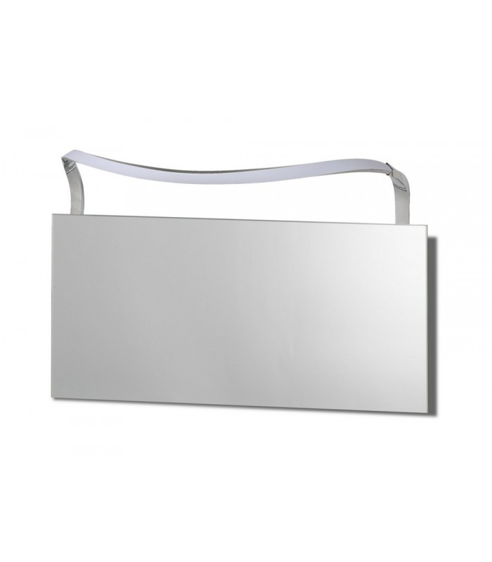 Wall Lamp 12W LED Big Wave IP44 4000K, 950lm, Silver, Frosted Acrylic, Polished Chrome - 1