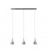 Ceiling Pendant 3 Light GU10 Line Polished Chrome - 1