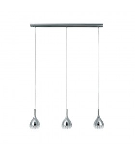 Ceiling Pendant 3 Light GU10 Line Polished Chrome - 1