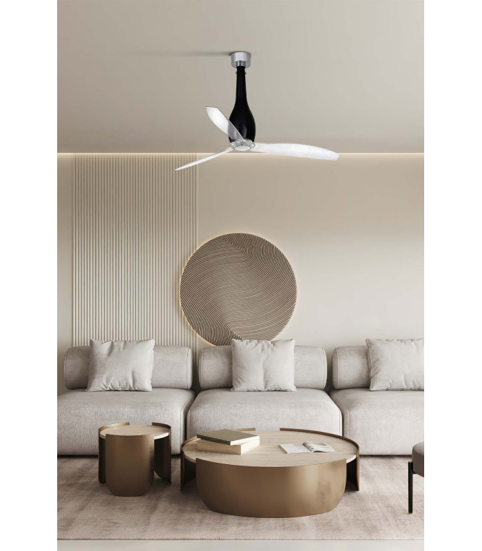 Eterfan M Shiny Black/Transparent Fan-2