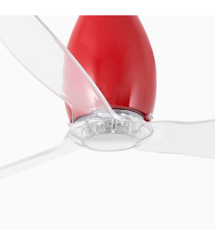 Eterfan M Shiny Red/Transparent Fan-3