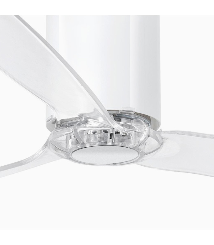 Mini Tube Fan M Shiny White/Transparent Fan-4