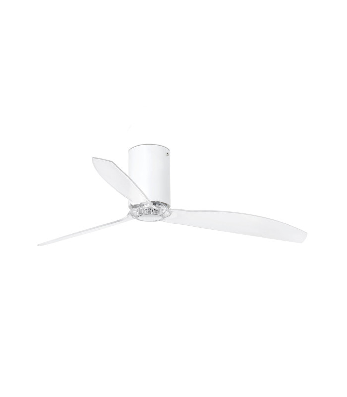 Mini Tube Fan Matt White/Transparent Fan-1