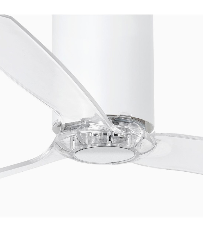 Mini Tube Fan Matt White/Transparent Fan-3