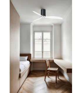 Mini Tube Fan M Shiny Black/Transparent Fan-2