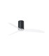 Mini Tube Fan Matt Black/Transparent Fan-1