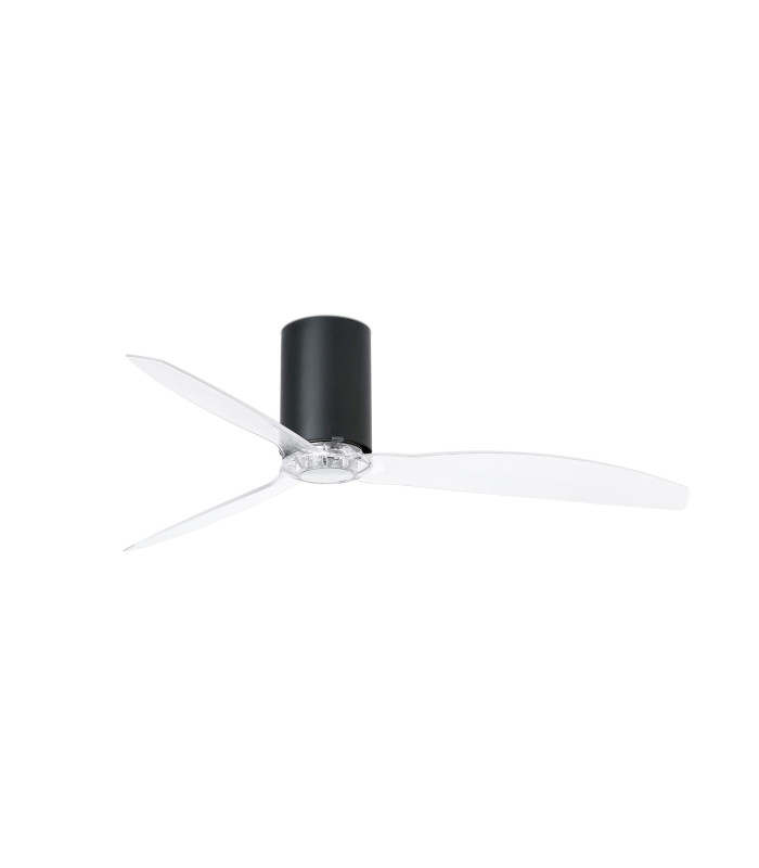 Mini Tube Fan Matt Black/Transparent Fan-1