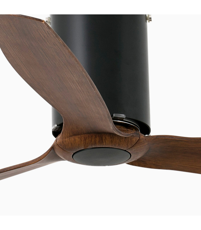 Mini Tube Fan Matt Black/Walnut Fan-3