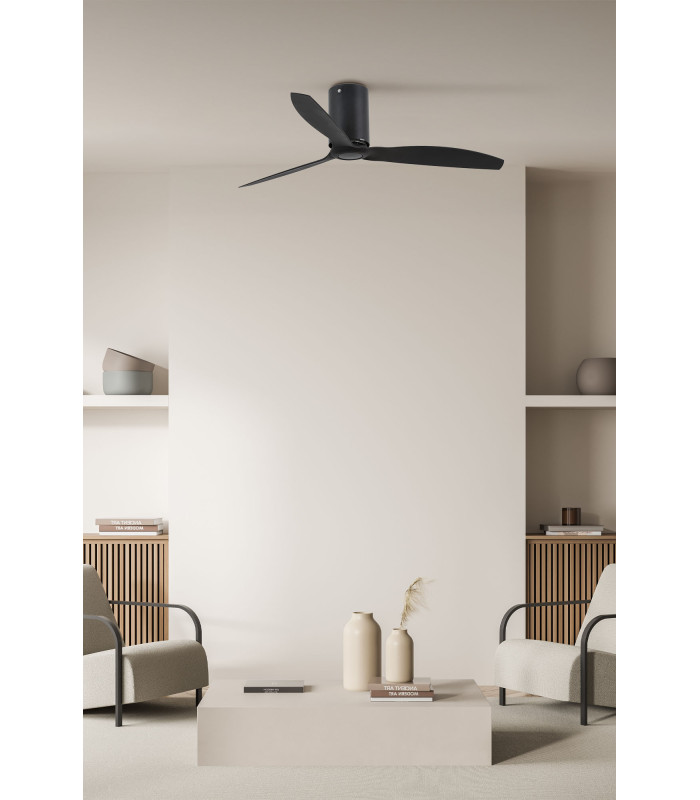 Mini Tube Fan Matt Black Fan-2