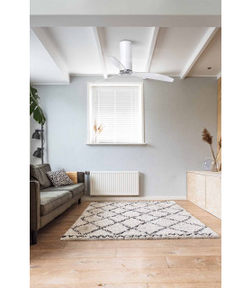 Tube Fan M Shiny White/Transparent Fan-2
