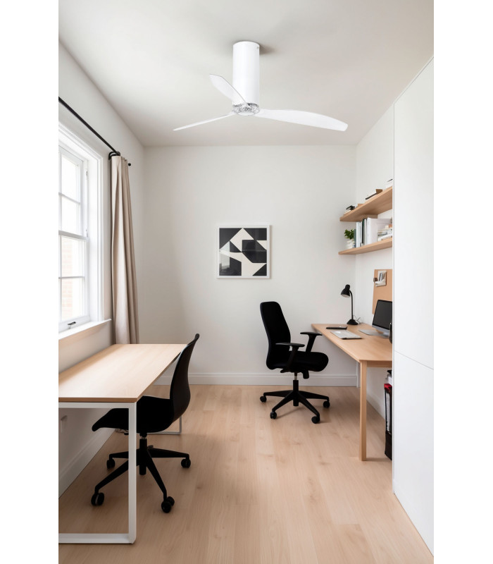 Tube Fan Matt White/Transparent Fan-2