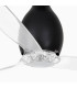 Mini Eterfan M Shiny Black/Transparent Fan-3