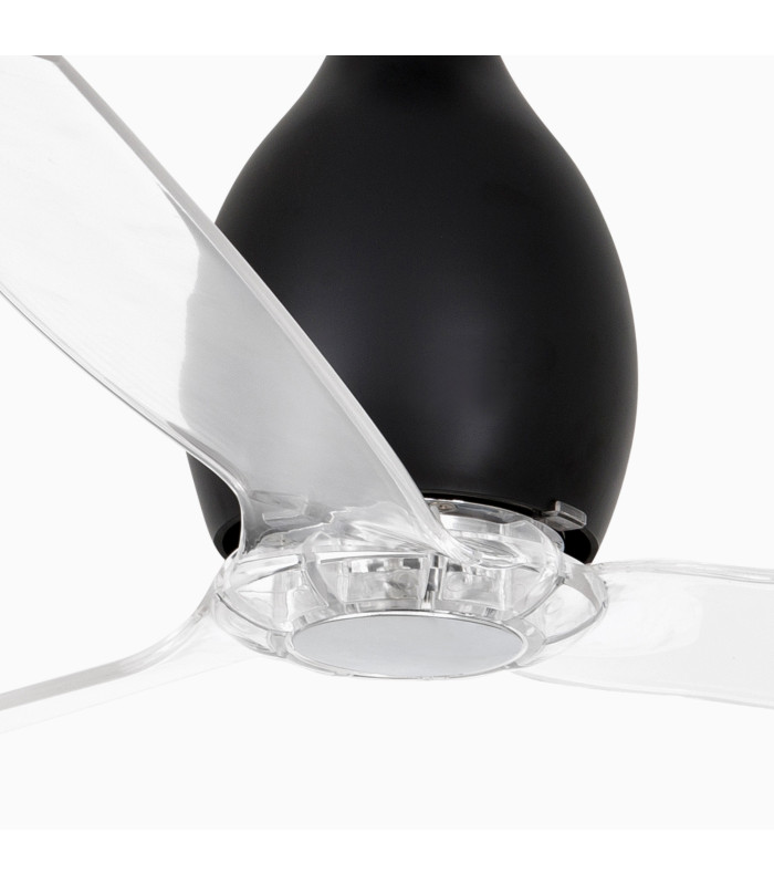 Mini Eterfan M Shiny Black/Transparent Fan-3