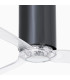 Tube Fan M Shiny Black/Transparent Fan-3