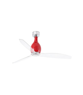 Mini Eterfan M Shiny Red/Transparent Fan-1