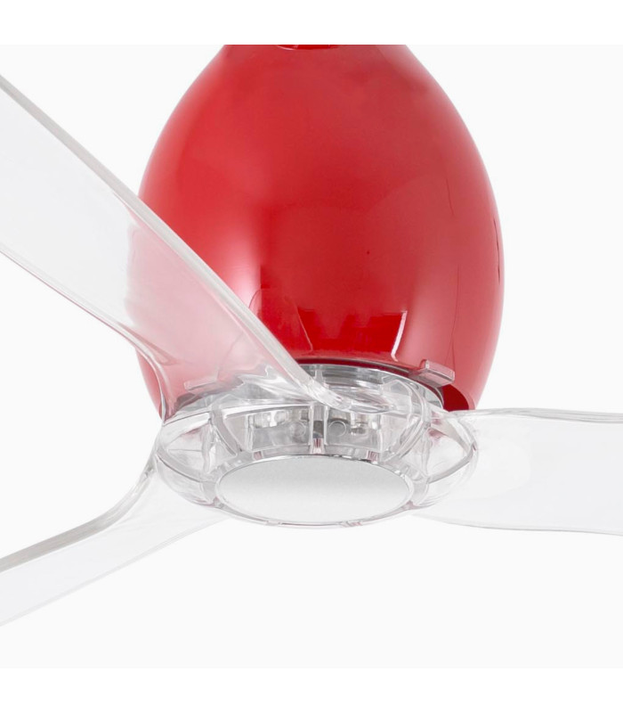 Mini Eterfan M Shiny Red/Transparent Fan-3