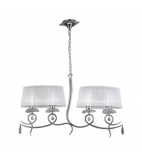 M5322 Habana White Round Shade 240mm, Suitable for Table Lamps - 1
