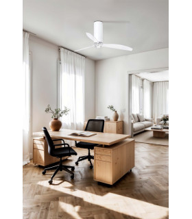 Tube Fan M Led Shiny White/Transparent Fan-2