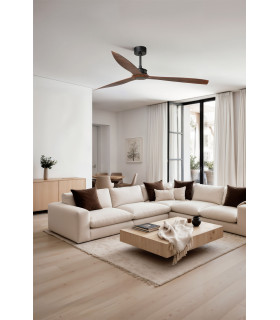 Just Fan Xl Matt Black/Walnut Fan-2