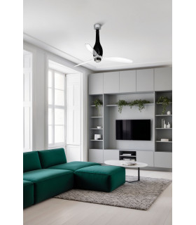Eterfan M Led Shiny Black/Transparent Fan-2