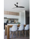 Just Fan 128cm Matt Black Ceiling Fan with DC Motor, 3000K Light
