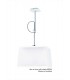 Telescopic Ceiling Pendant 1 Light (SHADE SOLD SEPARATELY) E27, Matt White, Polished Chrome - 1