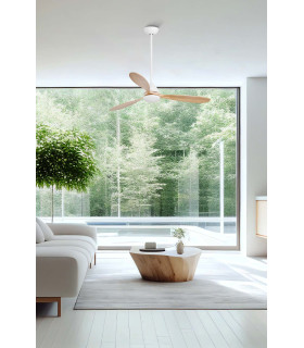 Poros L Led White/Pine Fan Fsc-2