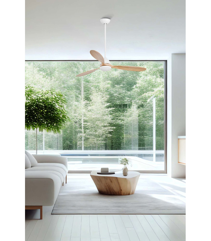 Poros L Led White/Pine Fan Fsc-2
