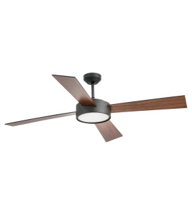 Hydra L Led Black/Walnut Fan-1