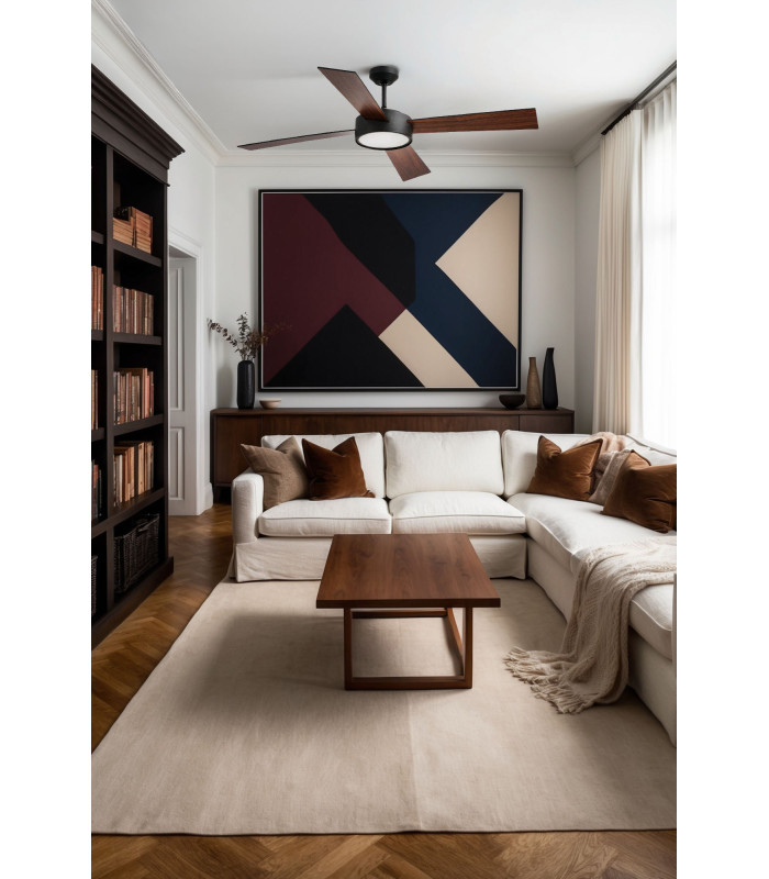 Hydra L Led Black/Walnut Fan-2