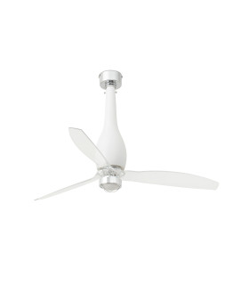 Eterfan M Led Matt White/Transparent Fan-1