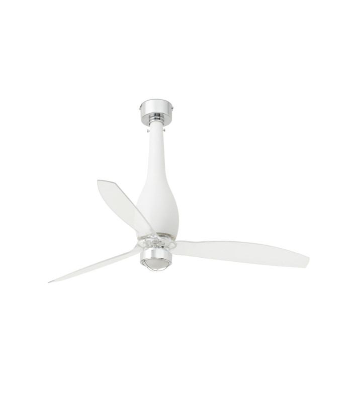 Eterfan M Led Matt White/Transparent Fan-1