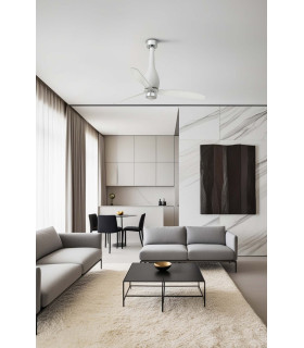 Eterfan M Led Matt White/Transparent Fan-2