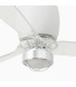 Eterfan M Led Matt White/Transparent Fan-3
