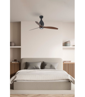 Mini Eterfan M Led Matt Black/Walnut Fan-2
