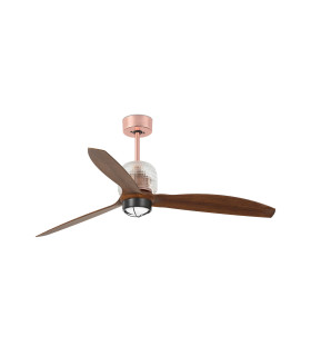 Deco Fan M Led Copper/Walnut Fan-1