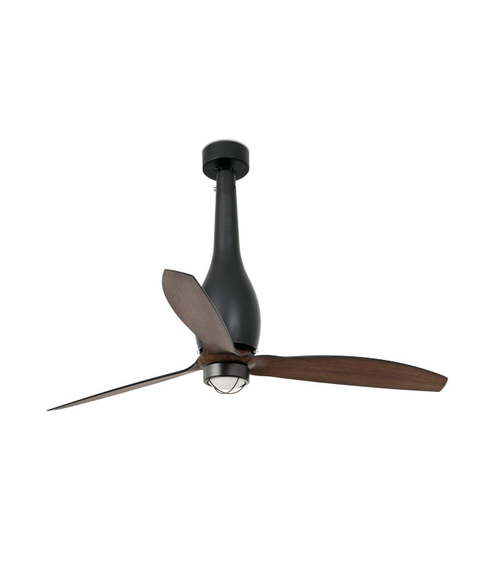 Eterfan M Led Matt Black/Walnut Fan-1