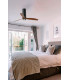 Tube Fan M Led Matt Black/Walnut Fan-2