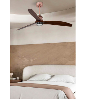 Just Fan Led Copper/Walnut Fan-2