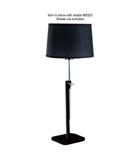 Table Lamp Telescopic (SHADE SOLD SEPARATELY) 1 Light E27 Black, Polished Chrome - 1